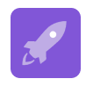 Flying Rocket Icon